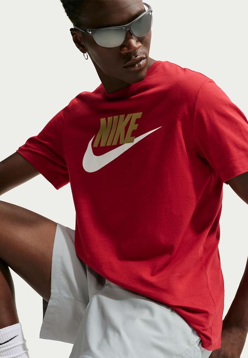 Nike - Club Woven Flow Shorts - Light Smoke Grey /University Red