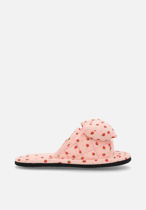 Pop Candy - Quilted slipper sandals - pink