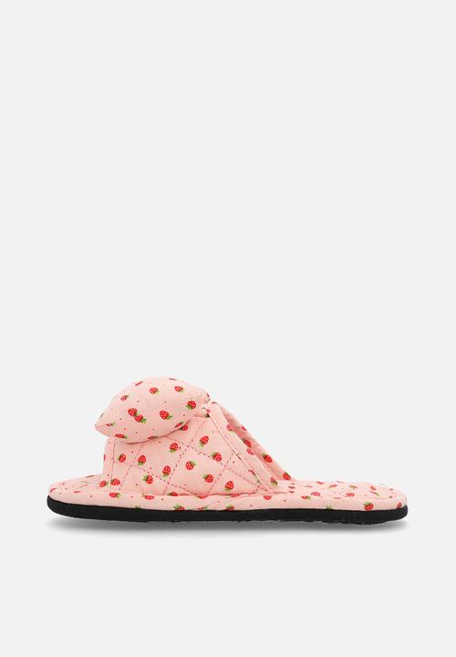 Pop Candy - Quilted slipper sandals - pink