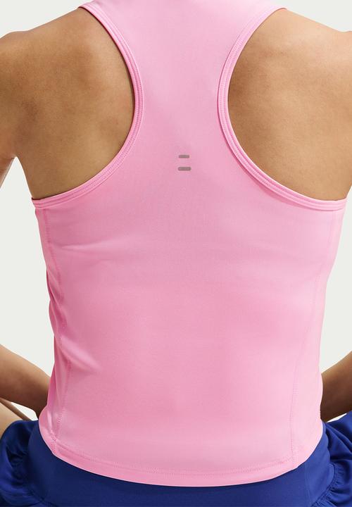 Nike - W Nk Tempo Swoosh Run Df Tank - Pink Rise/Reflective Silv/Old Royal