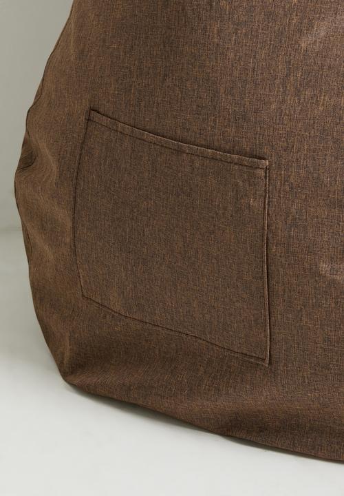 Pop Candy - Bean bag with ottoman - brown