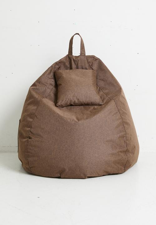 Pop Candy - Bean bag with ottoman - brown