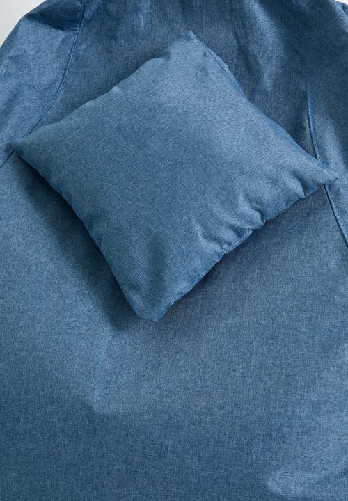 Pop Candy - Bean bag with ottoman - blue