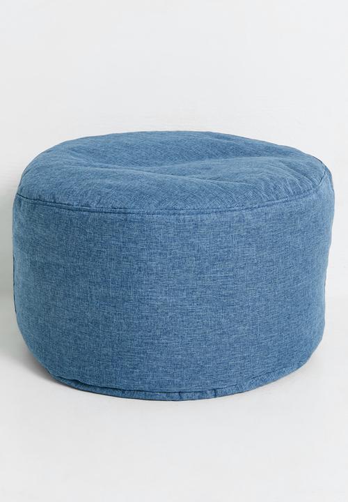 Pop Candy - Bean bag with ottoman - blue