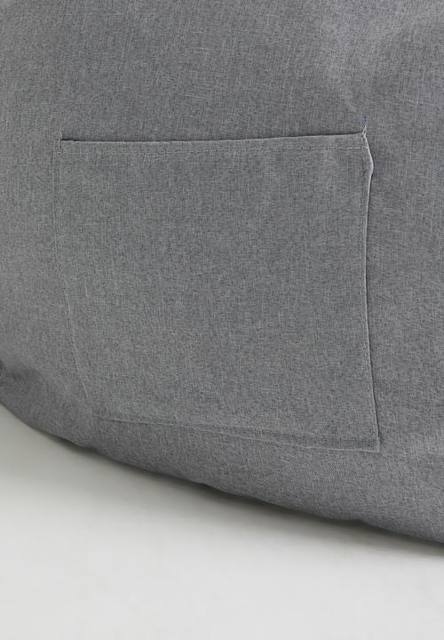 Pop Candy - Bean bag with ottoman - grey