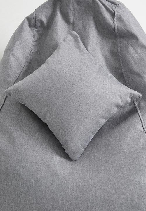 Pop Candy - Bean bag with ottoman - grey