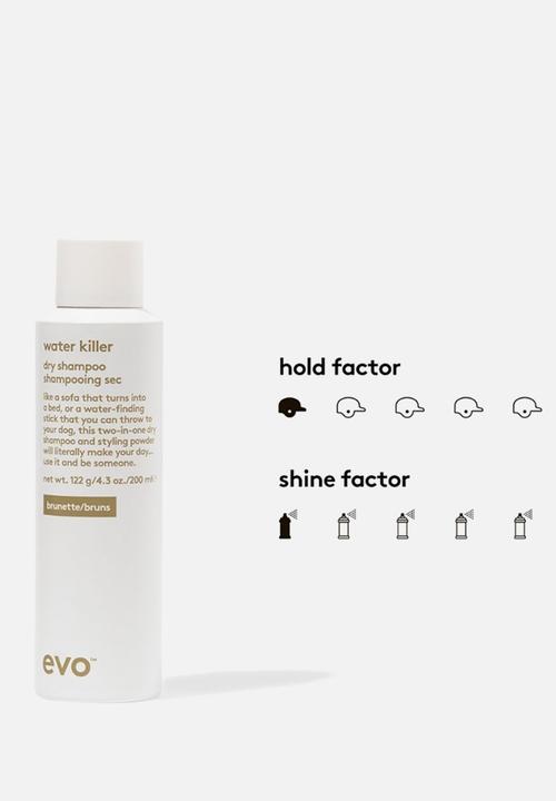 EVO - Water Killer Dry Shampoo - Brunette - 200ml