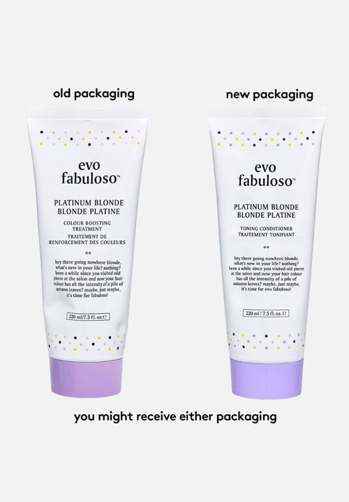 EVO - Fabuloso Colour Boosting Treatment - Platinum Blonde - 220ml