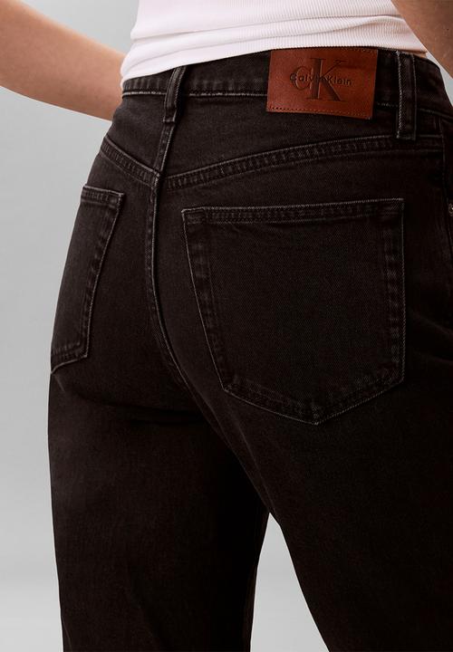 Calvin Klein - High rise straight midnight black - midnight black