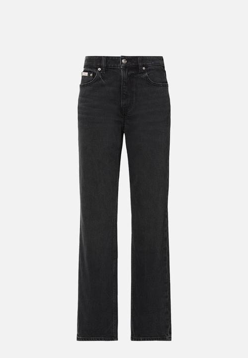 Calvin Klein - High rise straight midnight black - midnight black