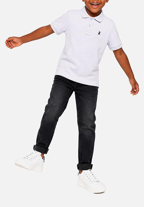 POLO - Boys Austin Ss Golfer - Ice Blue