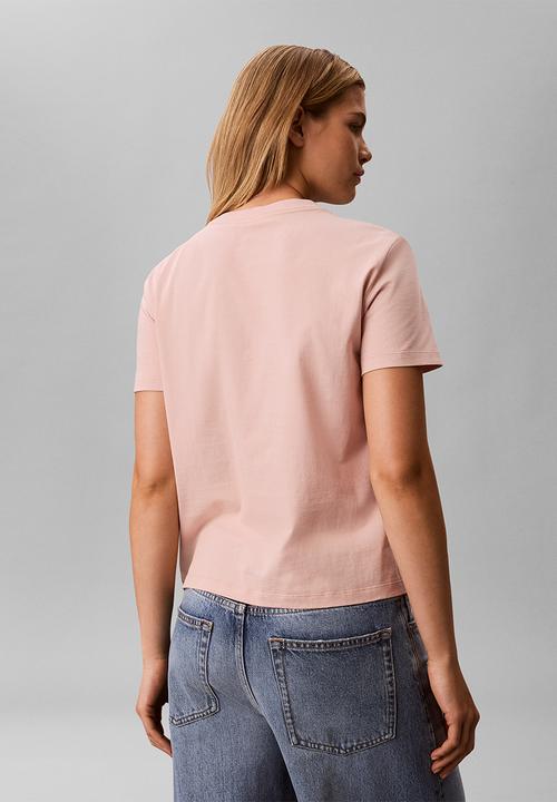 Calvin Klein - Ss classic foil monologo tee - tuscan wind