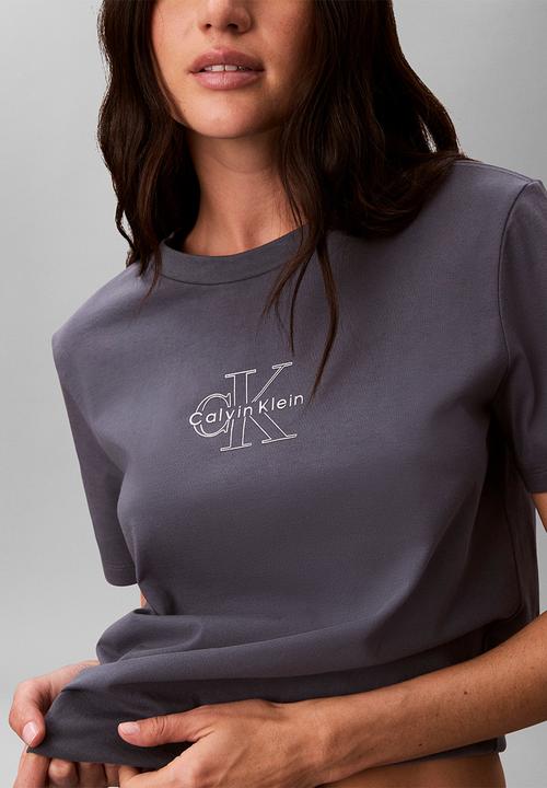 Calvin Klein - Ss classic foil monologo tee - turbulence