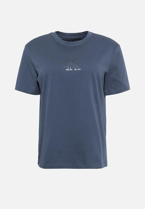 Calvin Klein - Ss classic foil monologo tee - turbulence