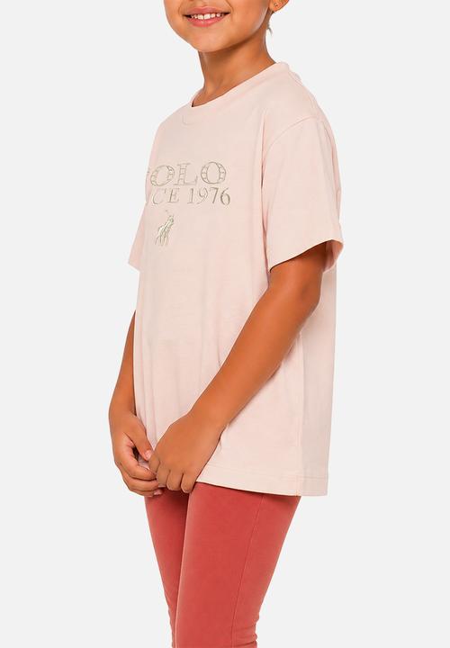 POLO - Girls Isla Anglaise Ss Tee - Pink