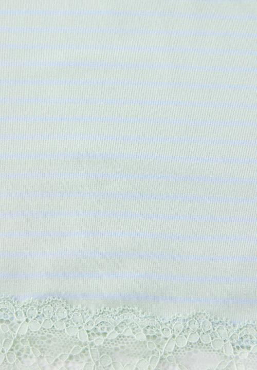 Cotton On - Slinky Soft Babydoll Set - Lucy Stripe Milky Matcha/Violet Blue