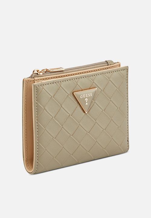 GUESS - Wells Snap Wallet - Olive Grey