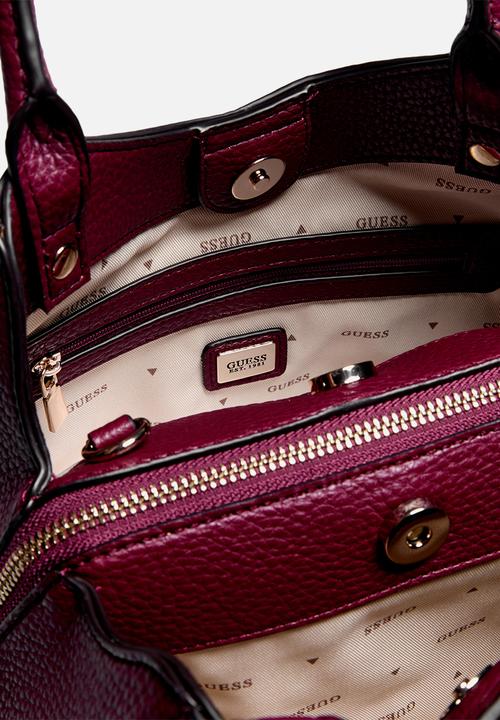 GUESS - Lorella Small Girlfriend Tote -Merlot