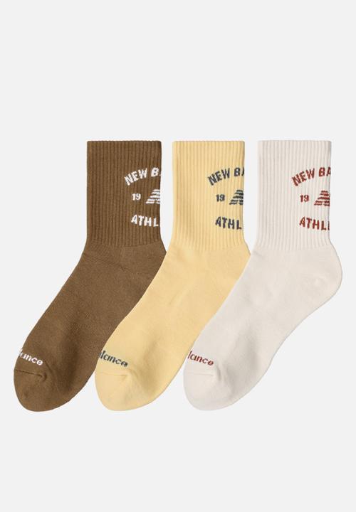 New Balance  - 3Pk Graphic Mid-Crew Socks - Multi