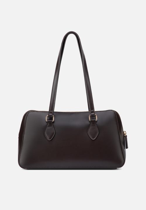 GUESS - Starlet Shoulder Satchel - Chocolate