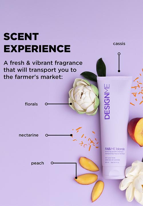 DESIGNME Haircare - FAB.ME Blonde Fortifying Purple Shampoo - 250ml