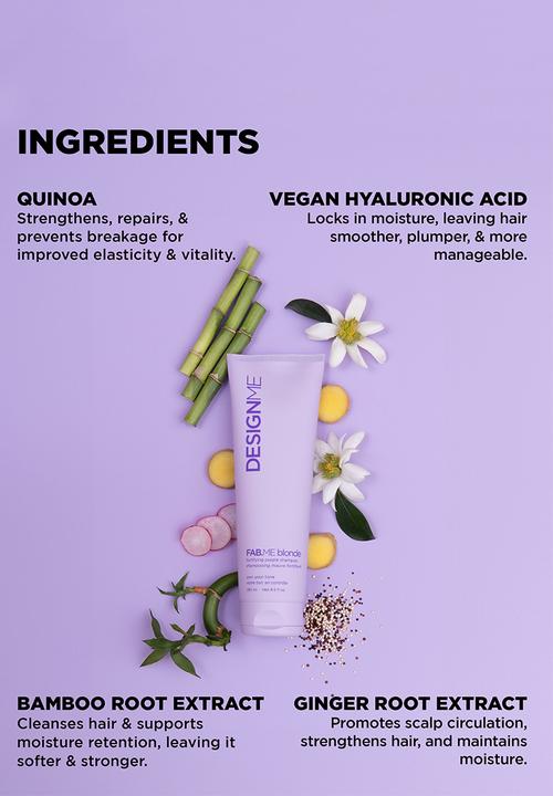 DESIGNME Haircare - FAB.ME Blonde Fortifying Purple Shampoo - 250ml
