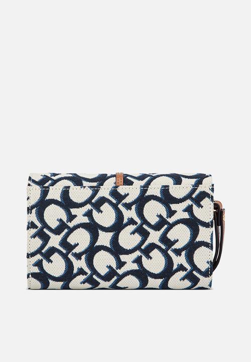 GUESS - Jerico Slg Phone Organizer - Navy Multi