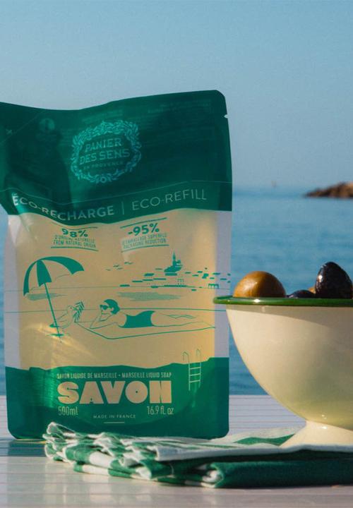 Panier Des Sens - Eco Refill Marseille Soap 500ml - Olive