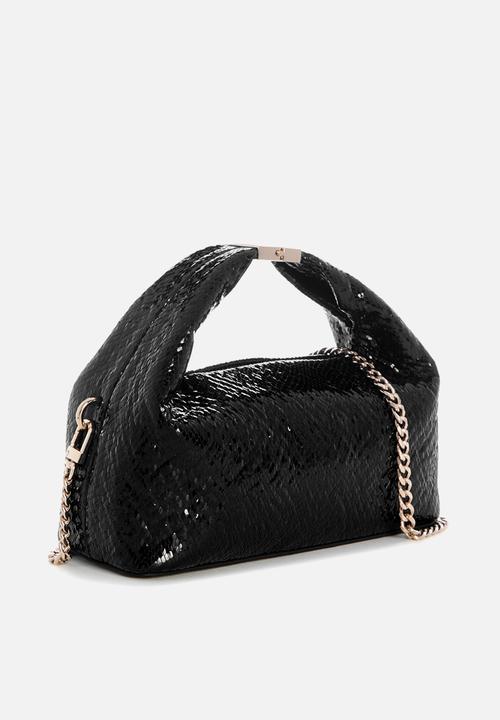 GUESS - Jewels Top Handle Pouch -Black