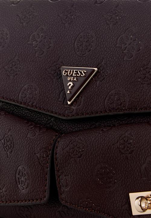 GUESS - Blake crossbody bag -Brown Logo