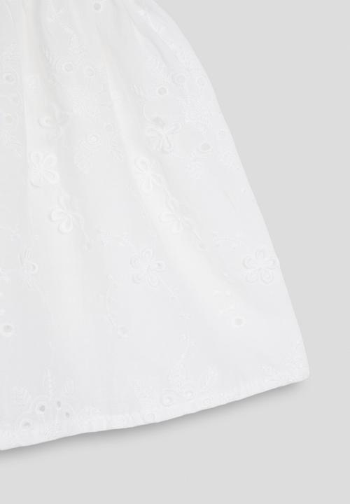 Pop Candy - Anglaise mock cami top - white