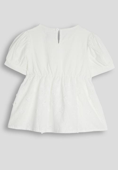 Pop Candy - Anglaise mock cami top - white