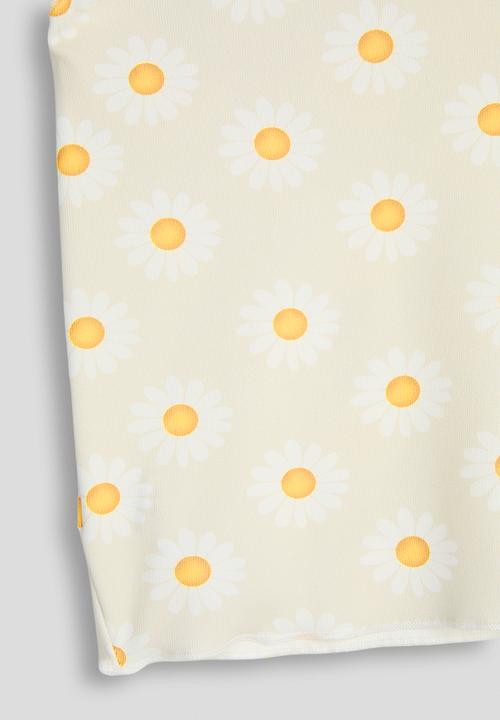 Pop Candy - Daisy aop lettuce hem tee - multi