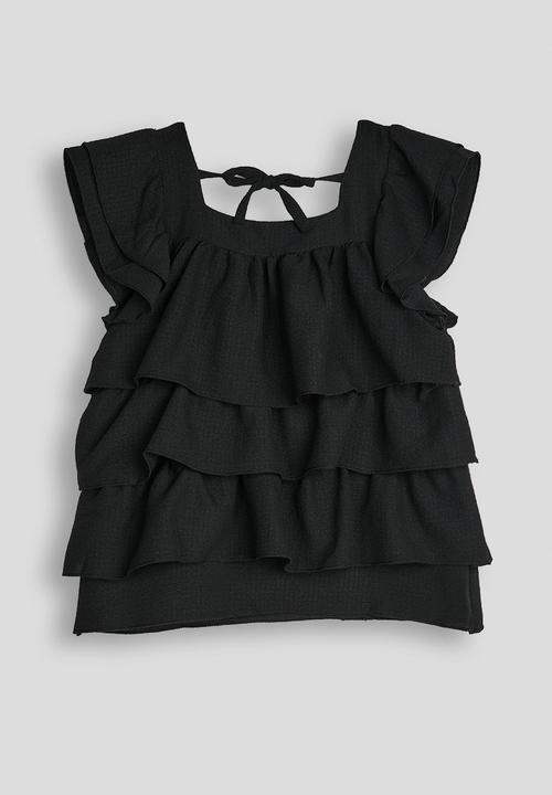 Pop Candy - Frilled blouse - black