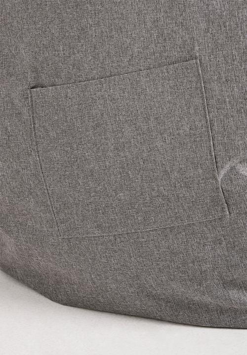 Pop Candy - Bean bag with ottoman - charcoal