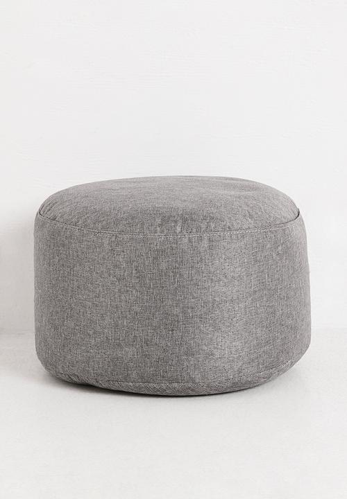 Pop Candy - Bean bag with ottoman - charcoal