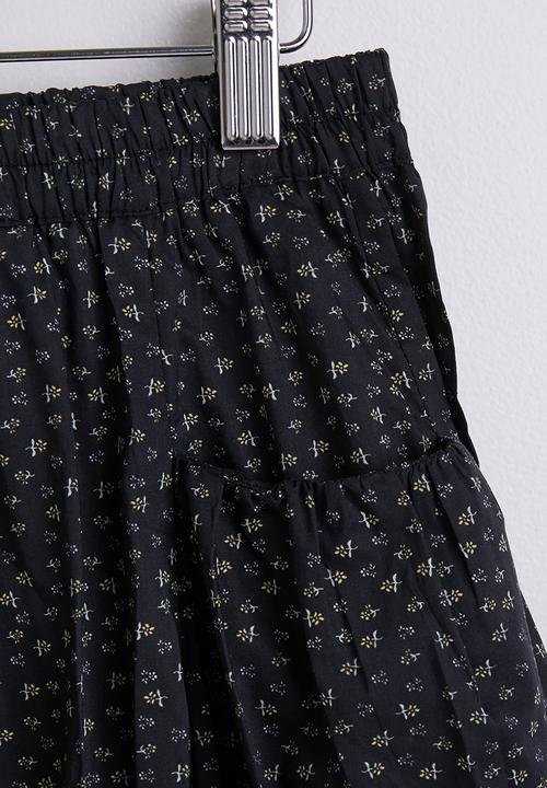 Pop Candy - Empire line blouse with printed barrel pants - light yellow/black