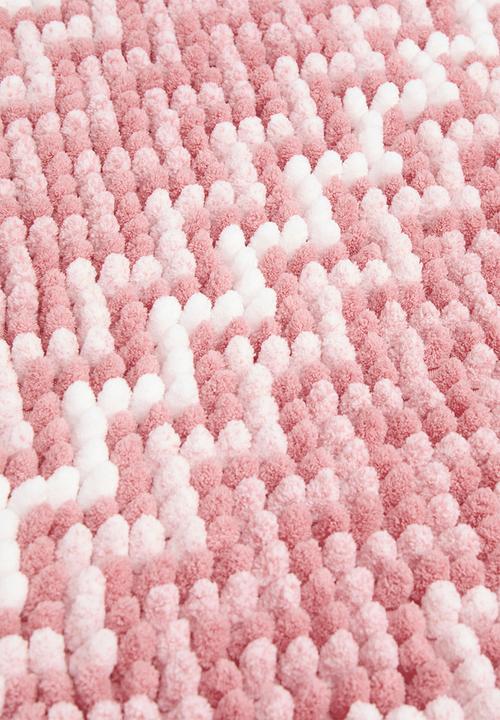 Pop Candy - Bobble chevron design floor mat - pink multi