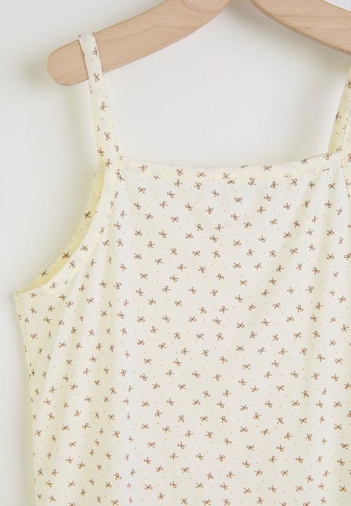 Pop Candy - Aop cami top & shorts - cream