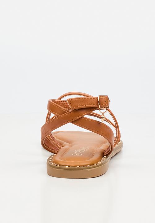 Miss Black - Alia 2 multi-strap sandal - tan