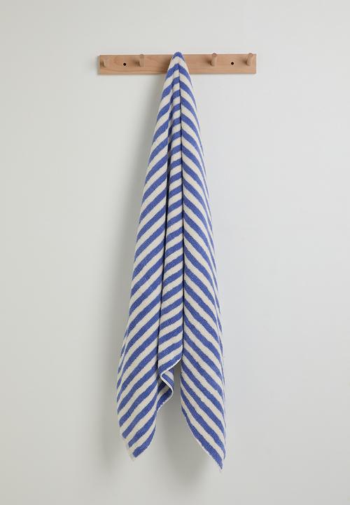 Pop Candy - Striped bath towel - blue