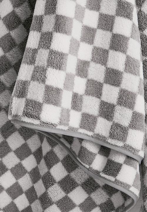 Pop Candy - Checkered body towel - grey