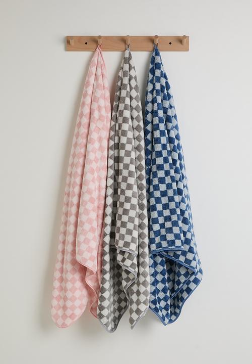Pop Candy - Checkered body towel - grey