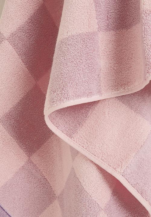 Pop Candy - Checkered bath towel - pink multi