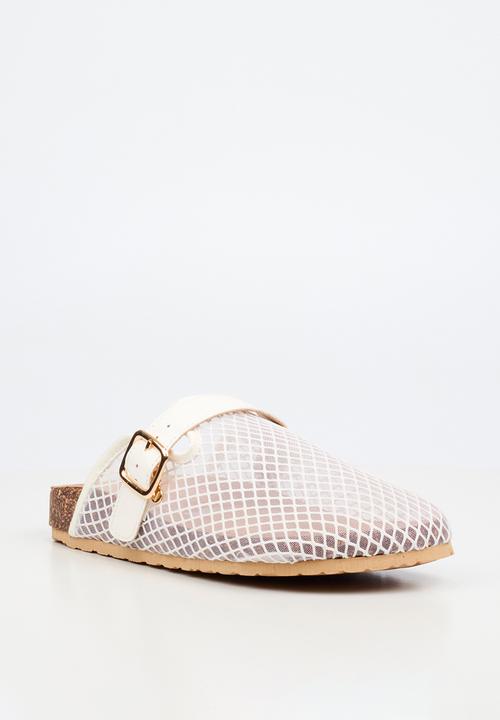 Viabeach - Qork 15 mesh cork sandal - white