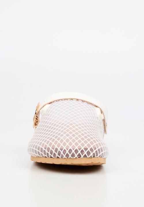 Viabeach - Qork 15 mesh cork sandal - white