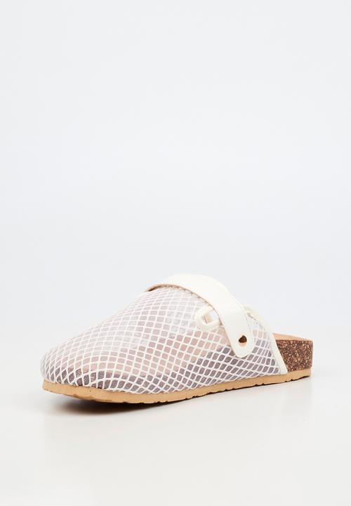Viabeach - Qork 15 mesh cork sandal - white