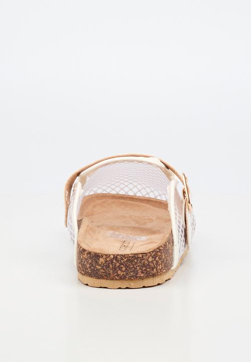 Viabeach - Qork 15 mesh cork sandal - white