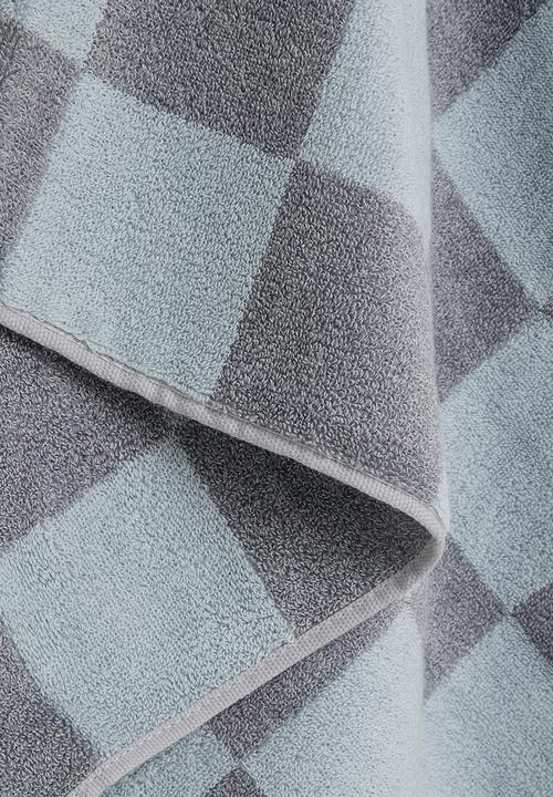Pop Candy - Checkered bath towel - blue multi