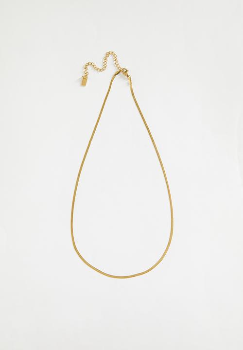 Rubi - Waterproof Fine Chain Necklace - Gold Plated Fine Snake Chain